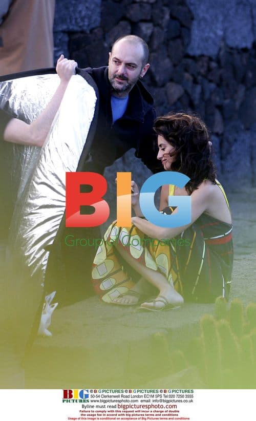 Penelope Cruz on set of Almodovar film