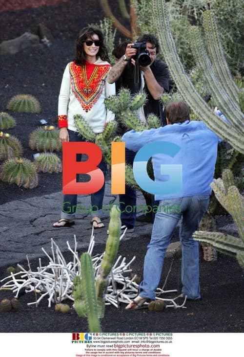 Penelope Cruz on Film Set in Lanzarote