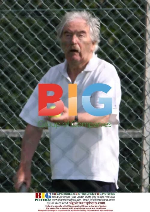 Des Lynam Plays Doubles Tennis in UK