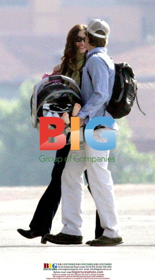 Julia Roberts and Family Arrive at Airport in Rome