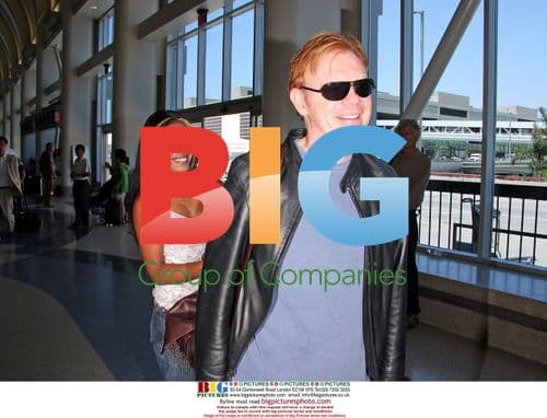 David Caruso and Liza Marquez at LAX