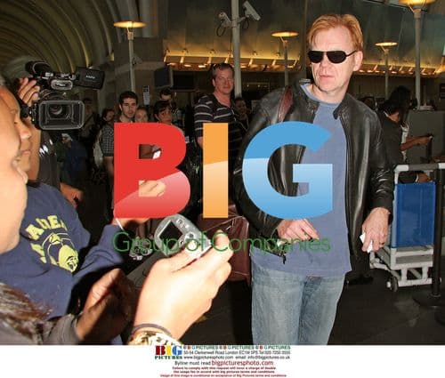 David Caruso and Liza Marquez at LAX