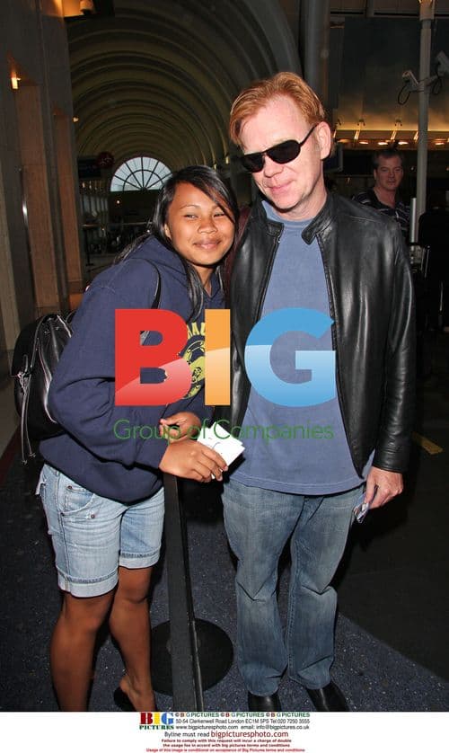 David Caruso and Liza Marquez at LAX