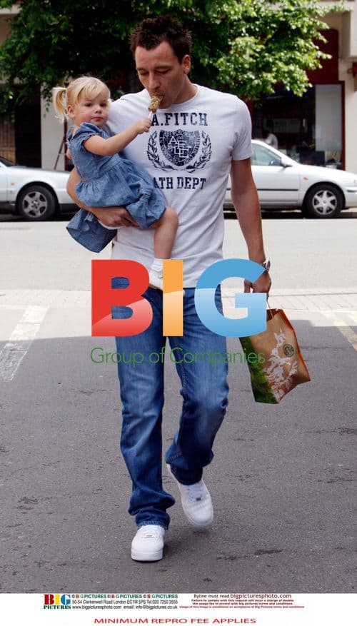 John Terry shops with family after Champions League defeat