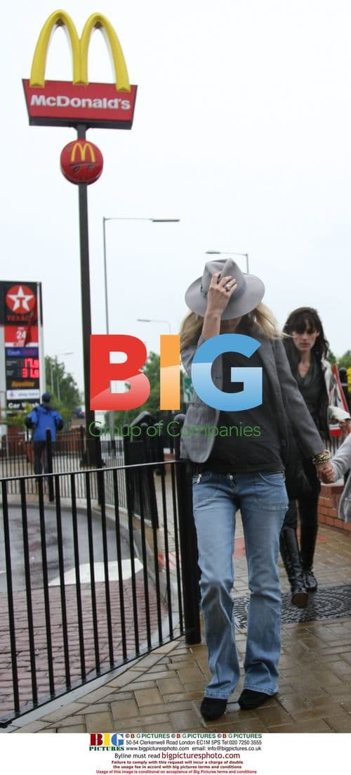 Kate Moss at McDonald's in Northolt
