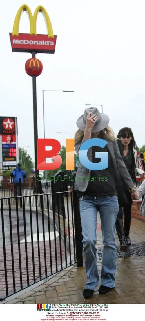 Kate Moss at McDonald's in Northolt