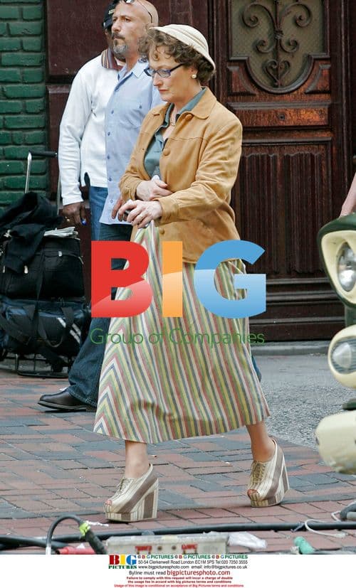Meryl Streep on the set of "Julie & Julia"