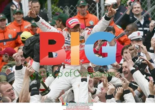 Lewis Hamilton Celebrates Monaco GP Win