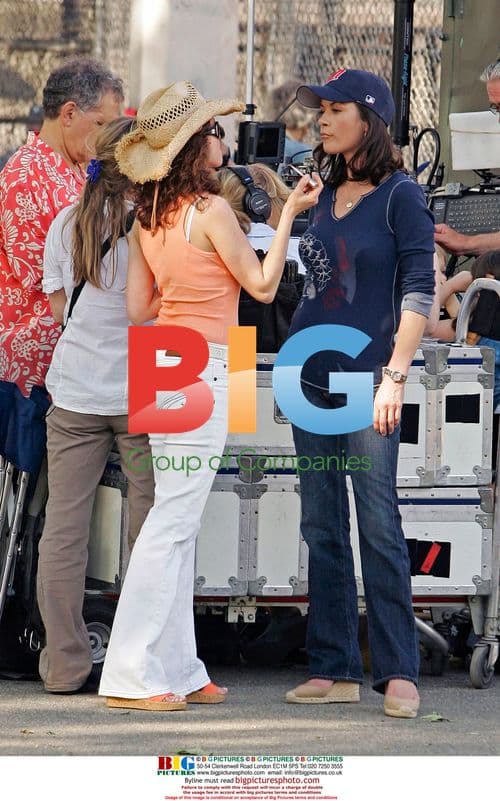 Catherine Zeta-Jones on film set