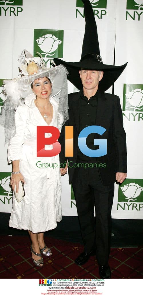 Patti Smyth and John McEnroe at Hulaween Gala 2008