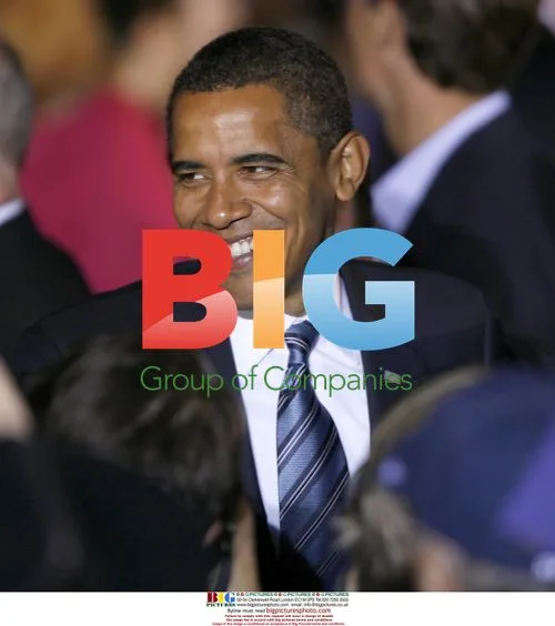 Barack Obama Smiles at Indiana Rally