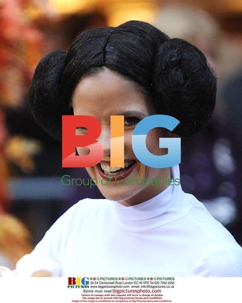 Natalie Morales and son Luke in costume