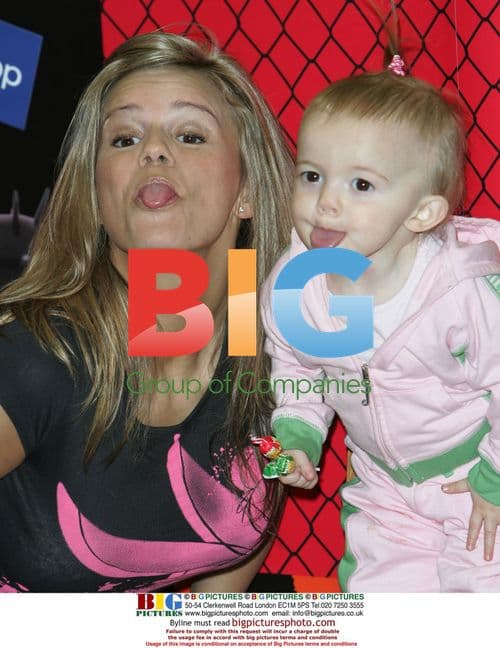 Kerry Katona and daughter Heidi at perfume launch