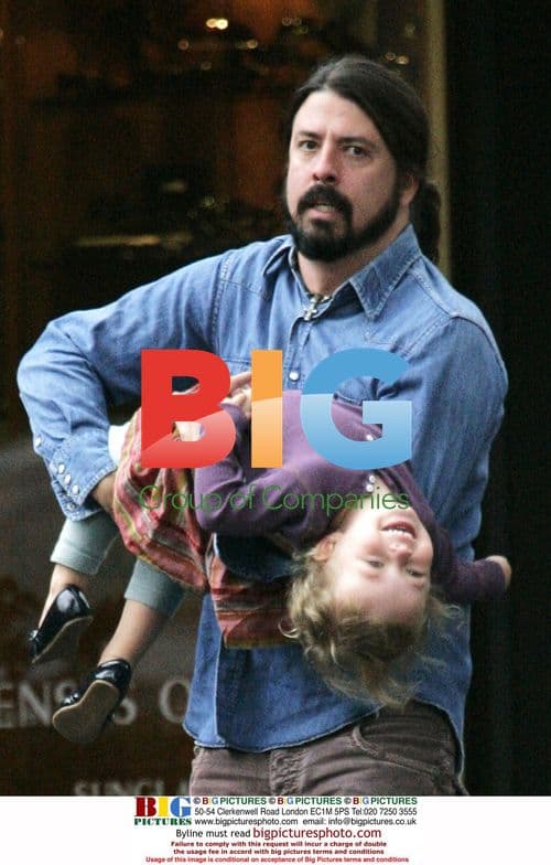 Dave Grohl out with family