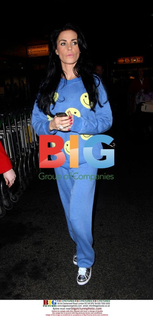 Katie Price Arrives in the UK