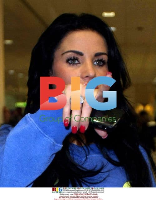 Katie Price Arrives in the UK