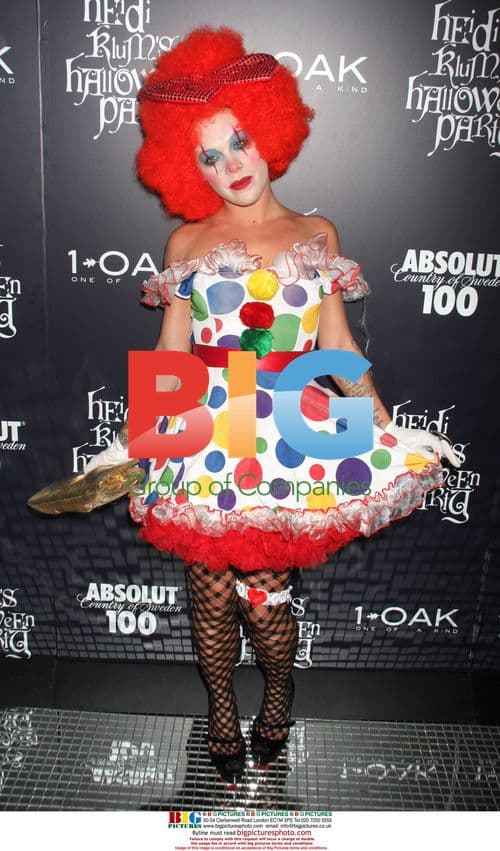Singer PINK at HEIDI KLUM's Halloween party