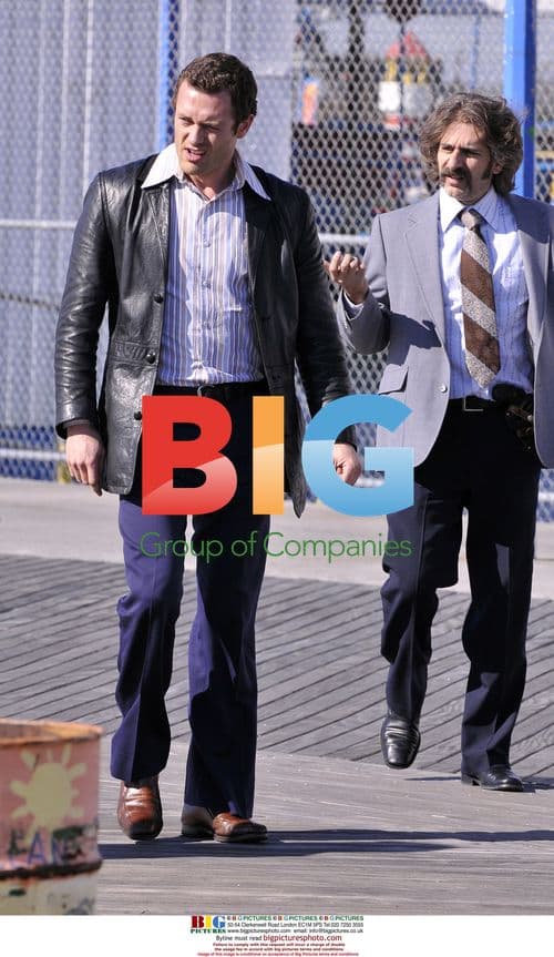 Jason O'Mara and Michael Imperioli on 'Life on Mars' set