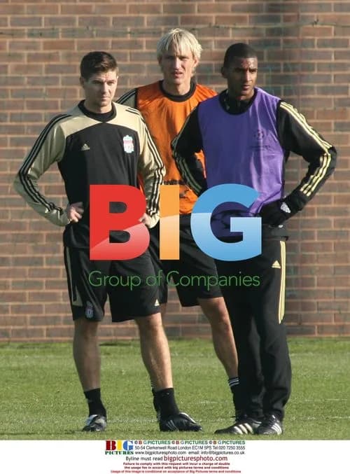 Liverpool players train for Champions League