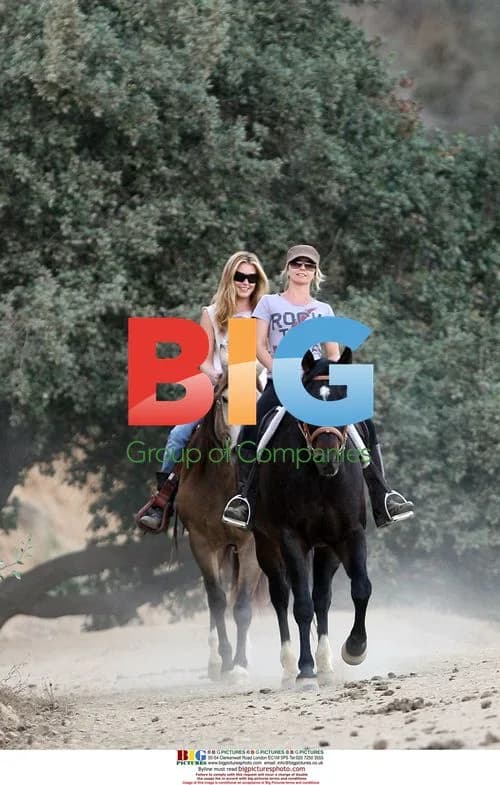 Cat Deeley on Horse Trail Ride