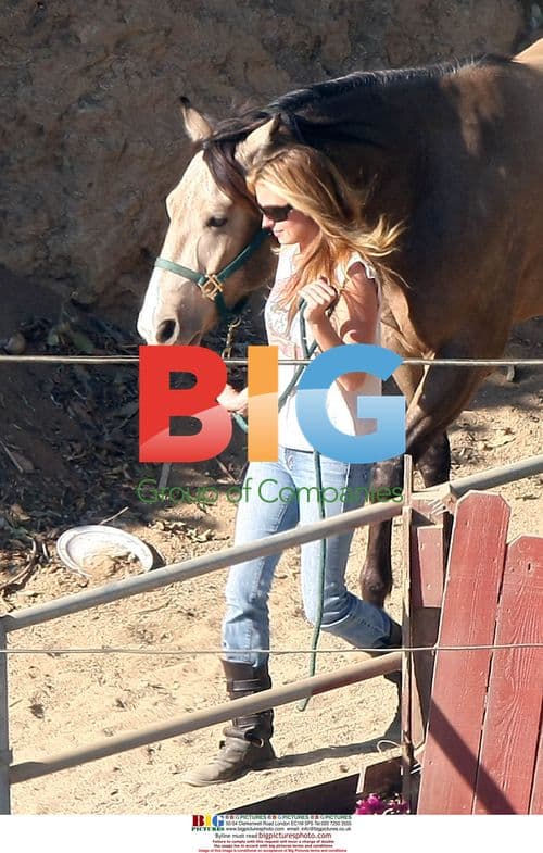 Cat Deeley on Horse Trail Ride
