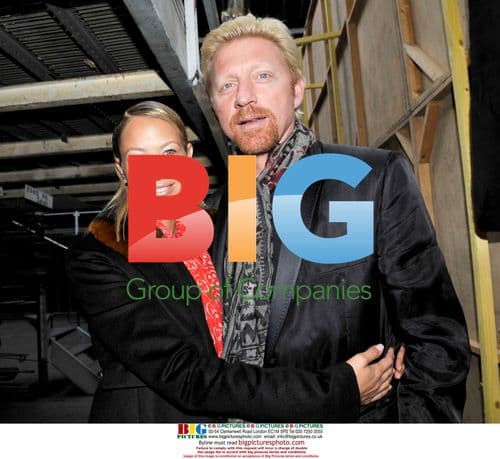 Boris Becker and Alessandra Meyer-Wolden at Paris Fashion Week