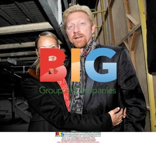 Boris Becker and Alessandra Meyer-Wolden at Paris Fashion Week
