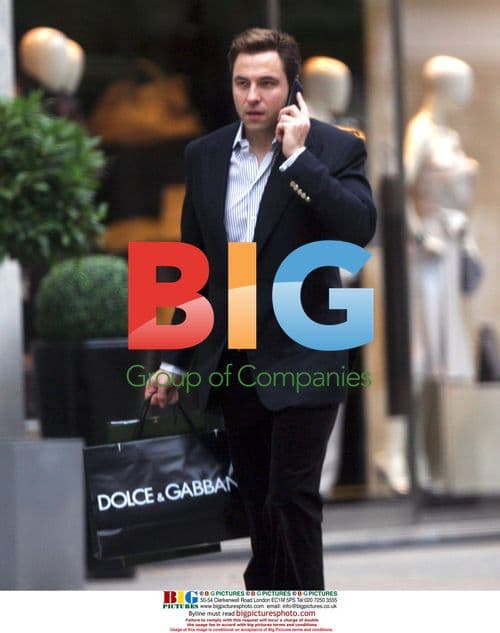 David Walliams shopping in London