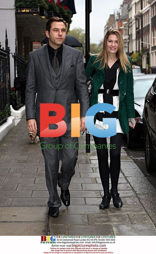 David William out with blonde in London