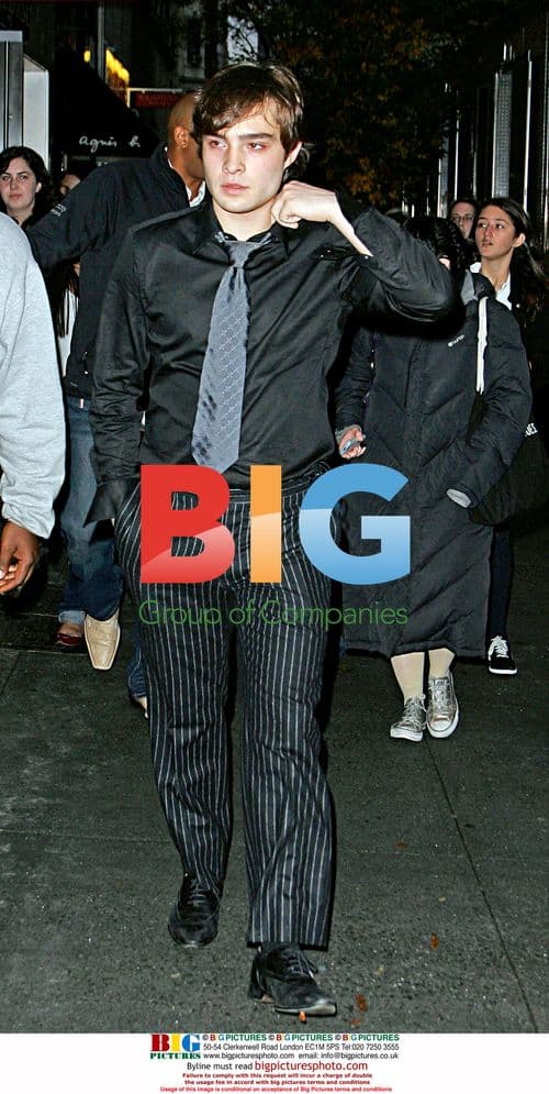 Ed Westwick leaves "Gossip Girl" set