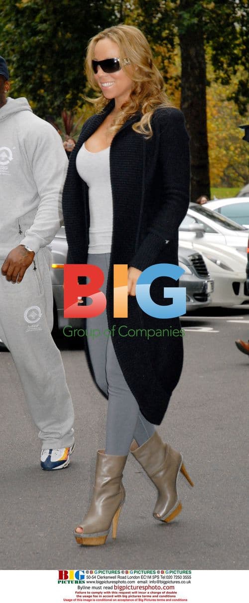 Mariah Carey and Nick Cannon at Dorchester Hotel