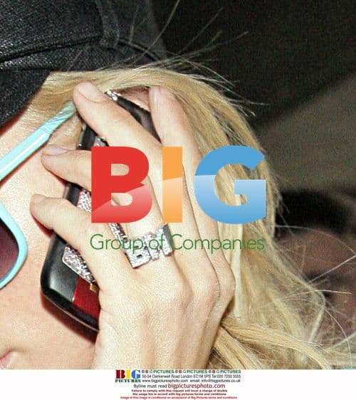 Paris Hilton exits hair salon in LA