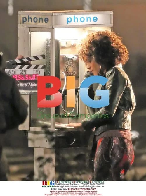 Halle Berry on set of "Frankie and Alice"