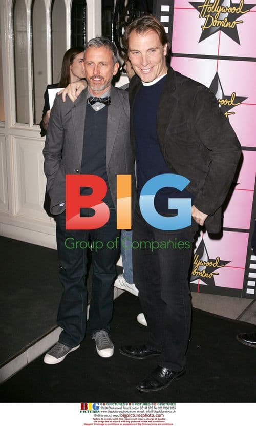 Patrick Cox and Damian Aspinall at Dominos VIP Launch