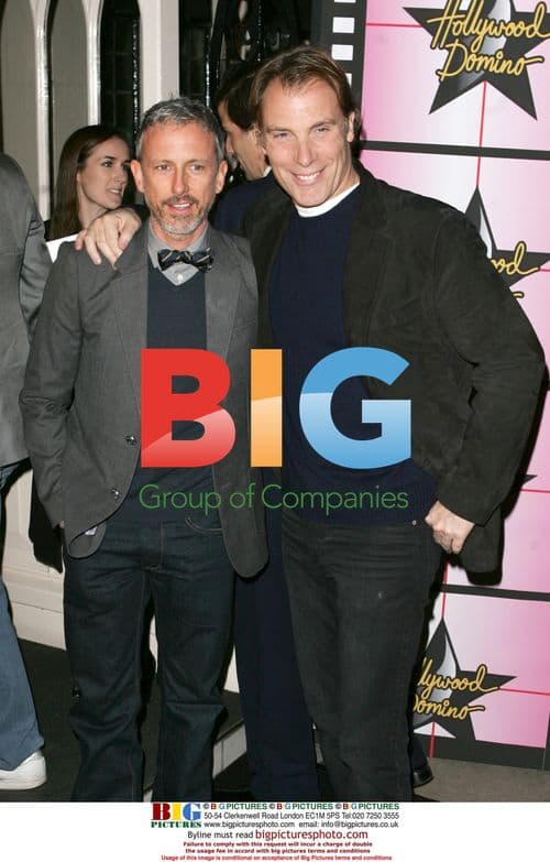 Patrick Cox and Damian Aspinall at Hollywood Dominos VIP Launch