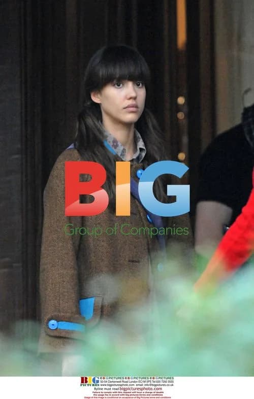 Jessica Alba on movie set in Brooklyn, NY