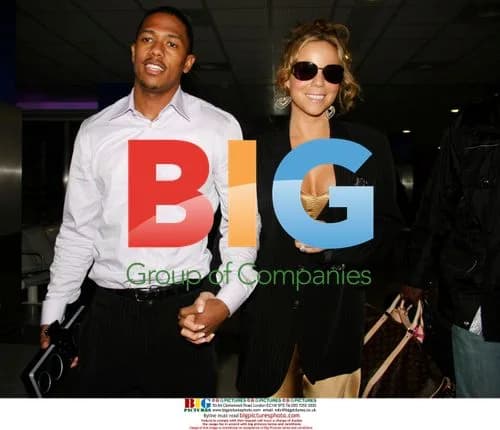 Mariah Carey and Nick Cannon at Nice Airport