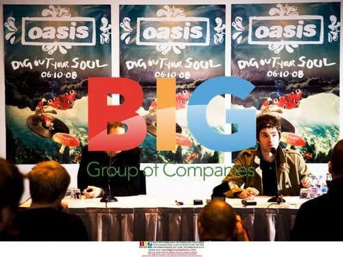 Oasis press conference in Copenhagen