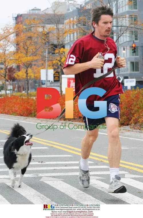 Ethan Hawke Exercises with Dog