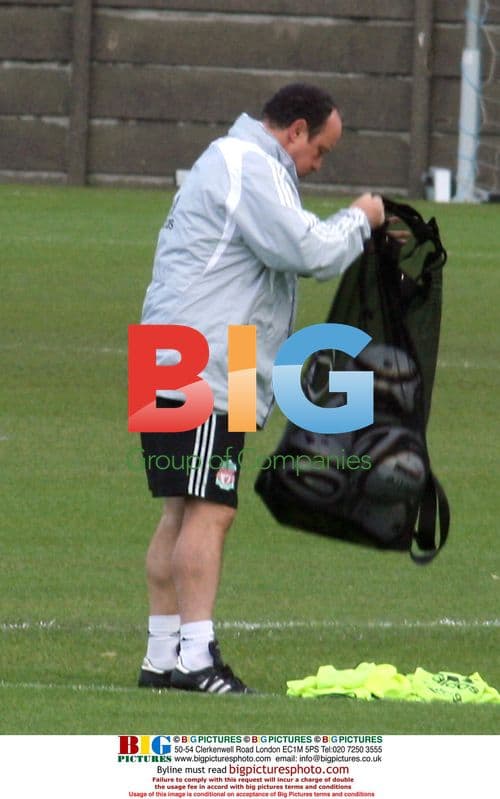 Liverpool FC team at Melwood training