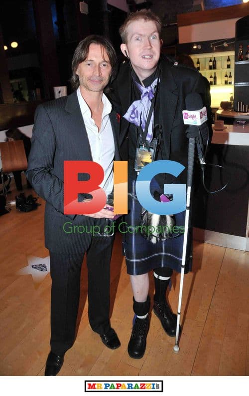 Robert Carlyle and Mickey attend Scottish BAFTA
