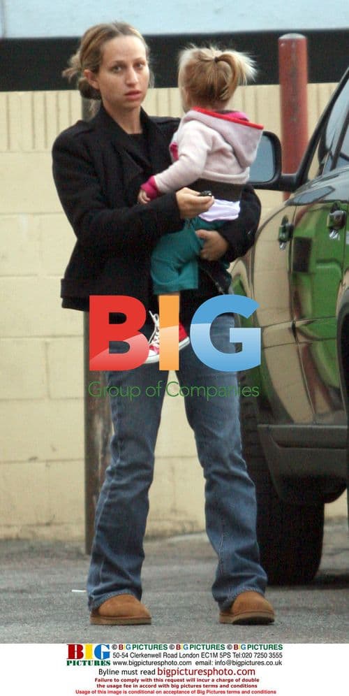 Toby Maguire and family at 'Orso' restaurant