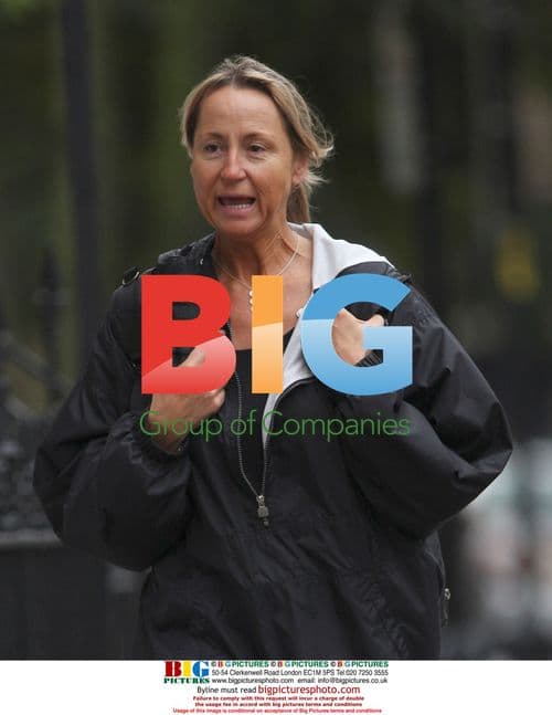 Carol McGiffin goes makeup-free in the rain