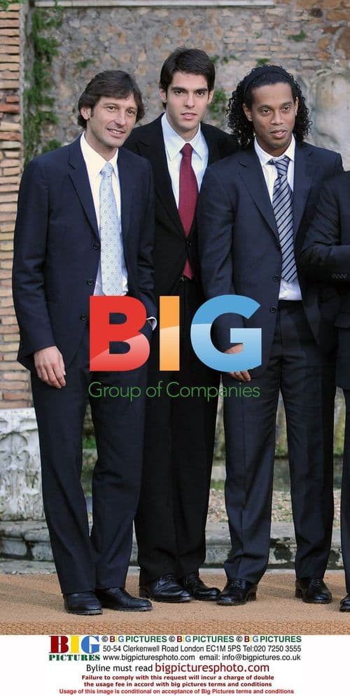 Berlusconi meets Brazil's PM, Milan players