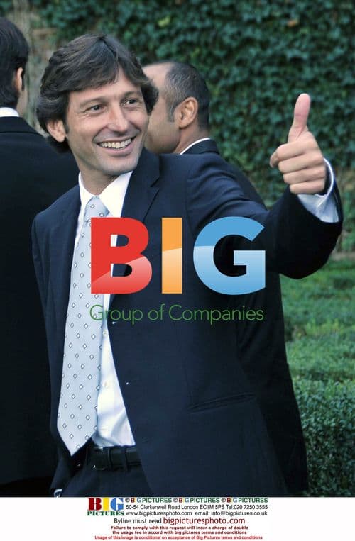 Belusconi and Lula da Silva with A.C. Milan Players