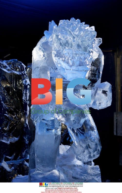 Ice Sculpture at "Ice Magic" Exhibition