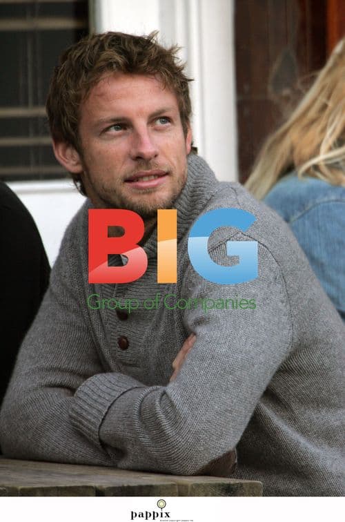 Jenson Button Enjoying Pint at Local Pub