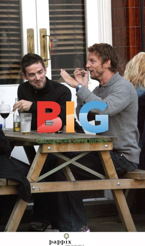 Jenson Button Enjoying Pint at London Pub