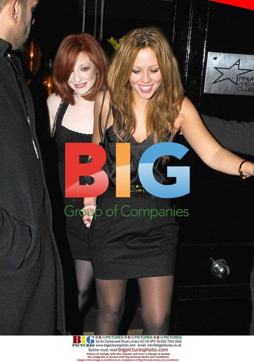 Girls Aloud's Kimberley and Nicola at Movida