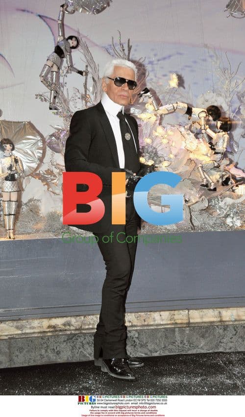 Karl Lagerfeld Switches on Christmas Lights